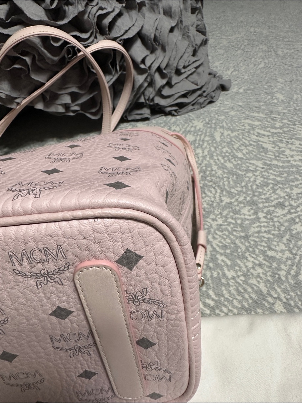 MCM AREN VI LEATHER MIX SHOPPER MED - Picture 7 of 13